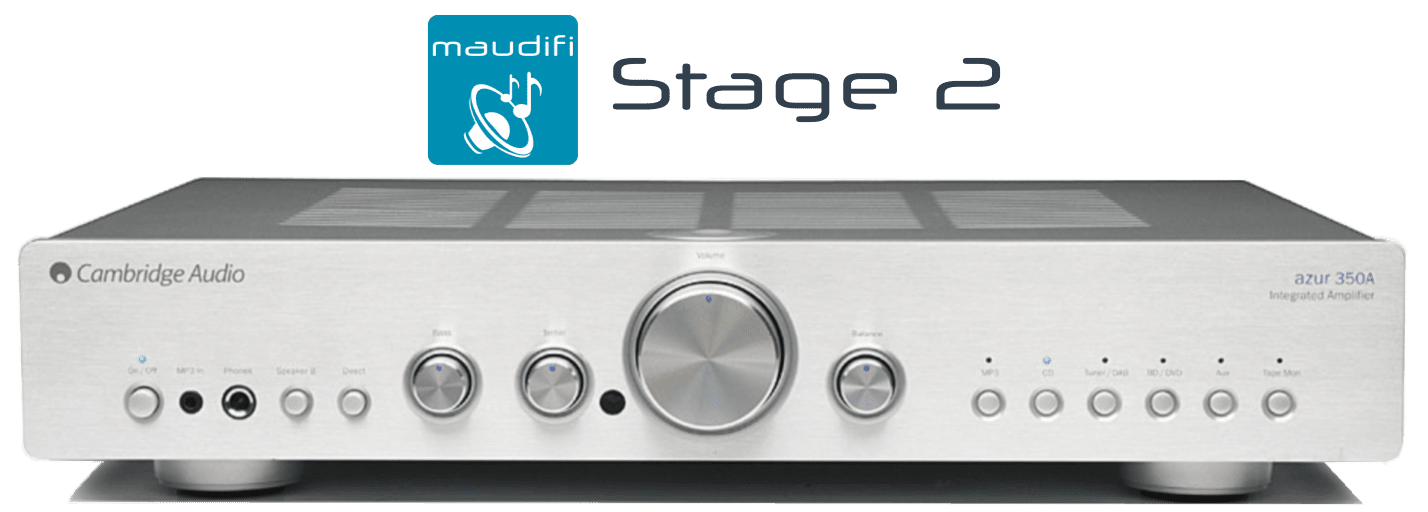 maudifi Stage 2 upgrade service for the Cambridge Audio 340A, 350A or 351A integrated amplifier
